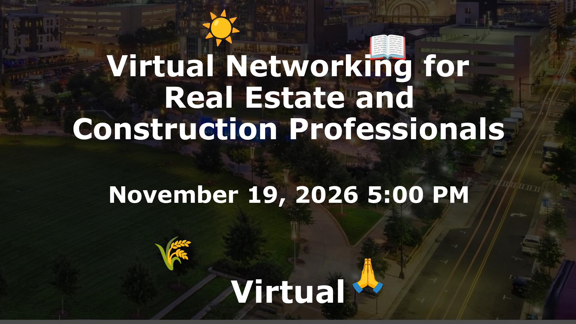 Virtual Networking for Real Estate and Construction Professionals event image